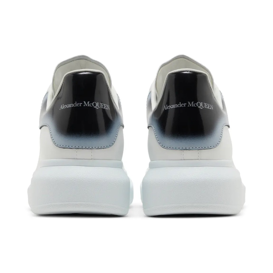 Alexander McQueen Oversized Sneaker 'Faded Heel - White Black Silver'