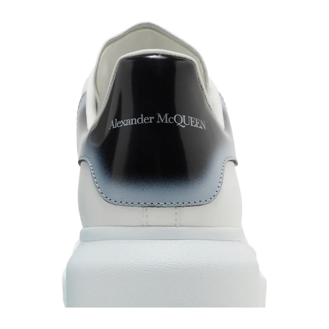 Alexander McQueen Oversized Sneaker 'Faded Heel - White Black Silver'
